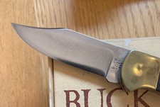 VINTAGE 1974-80 BUCK 112 NO NAIL NICK KNIFE NEVER USED IN BOX N18