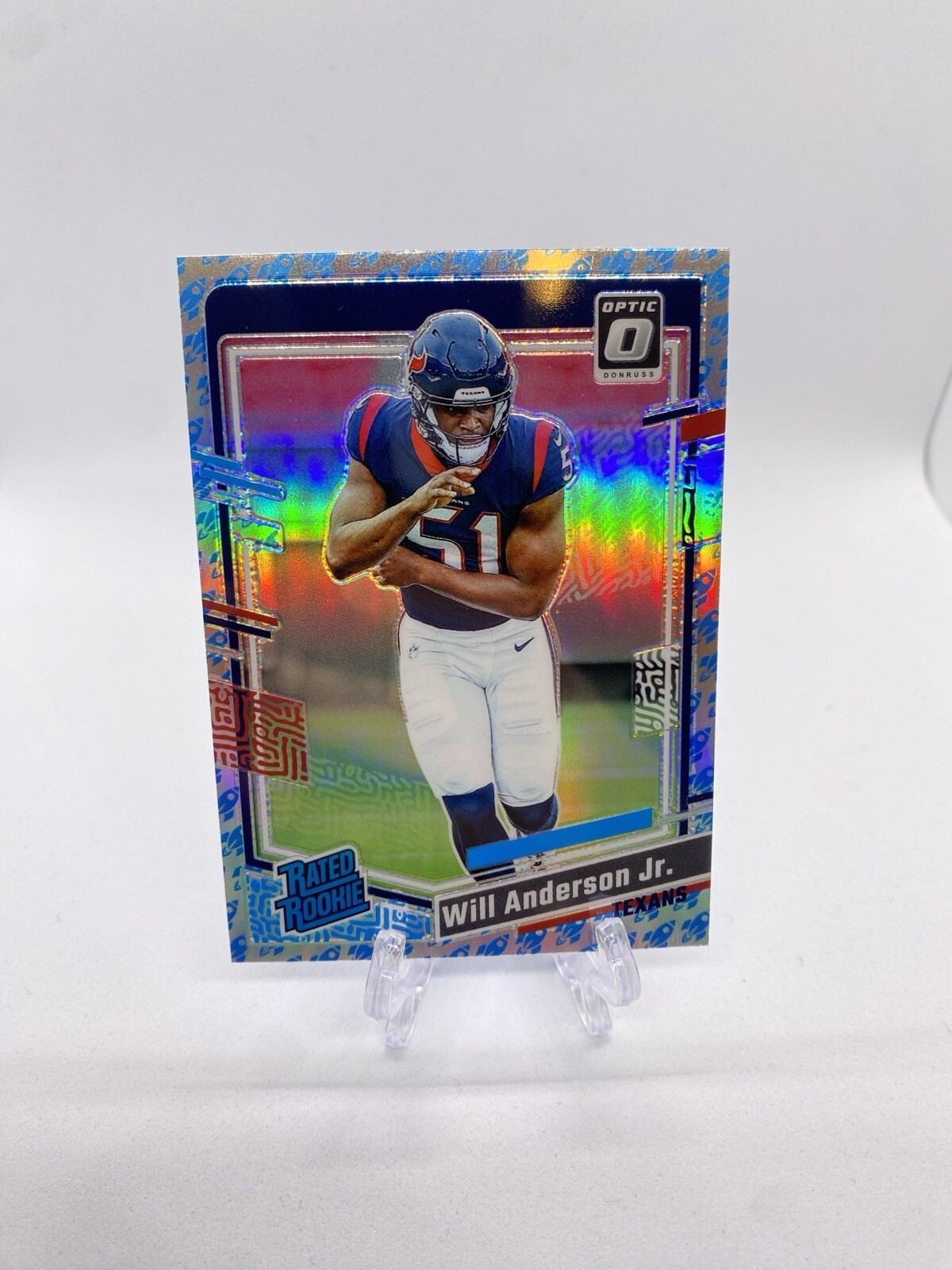 Will Anderson Jr. 2023 Optic Rated Rookie Rocket Emoji Prizm RC #246 TEXANS