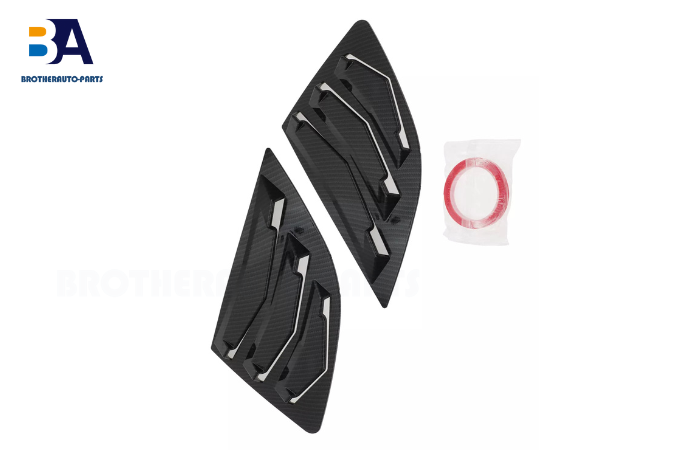 1Pc Window Louver Rear Side Vent Cover Trim for Honda Fit DX EX LX EX-L EV Sport