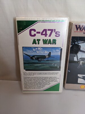 4x Airplane VHS Tapes (3 Sealed): Aeroshell Warbirds & Aces, B-17