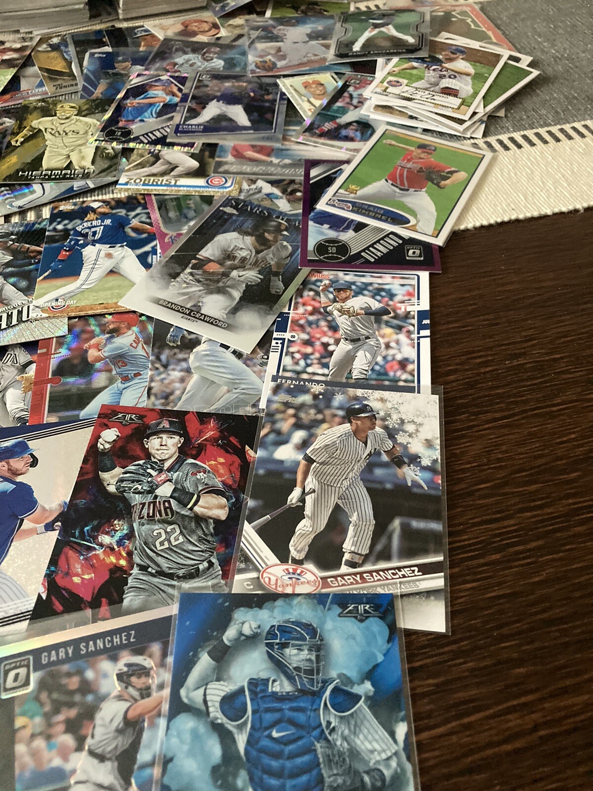 HUGE modern baseball card collection 2000 cards inserts, parallels, d