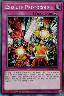 SDRR-DE034 PROTOKOLLE AUSFÜHREN COMMON 1.AUFLAGE YuGiOh KARTE