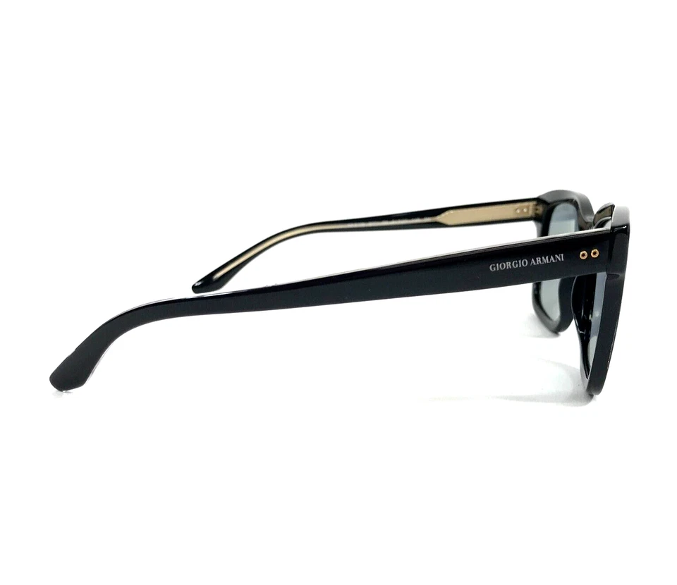 Gafas de sol Giorgio Armani AR8138 5001/56 marcos negros pulidos con lentes azules Foto 4 de 4