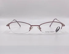 Nine West 355 RU6 Purple Metal Semi Rim Optical Eyeglasses Frame 48-19-130