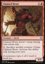MTG Magic the Gathering Chained Brute (19/496) Jumpstart NM