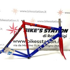 Telaio Bici Corsa Planet DE ROSA Rosso Blu Carro Carbo System Carbon7003 NOS Vin