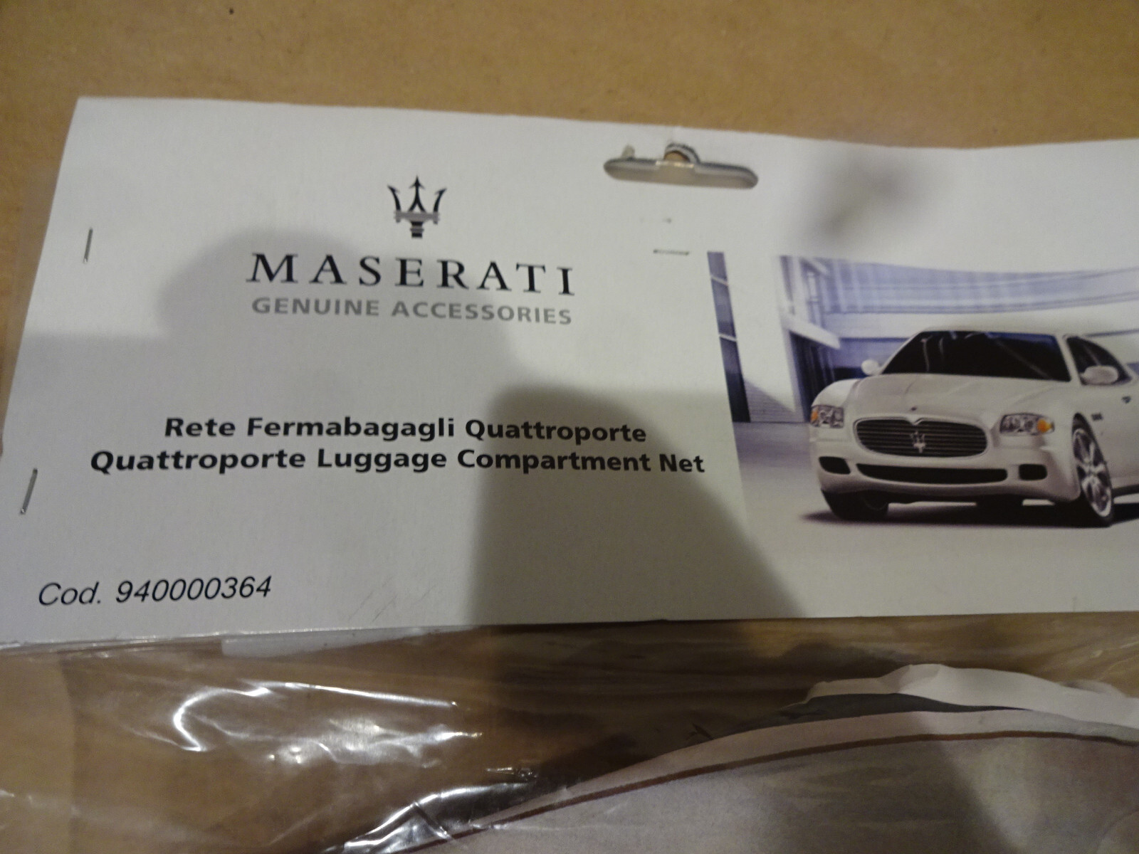 Maserati Quattroporte M139 - Luggage Compartment Net  P/N  940000364