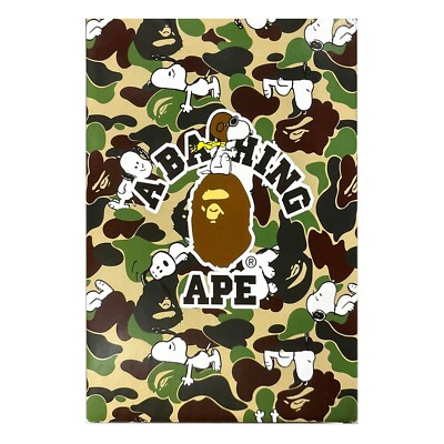 MEDICOM TOY A BATHING APE x PEANUTS VCD SNOOPY & WOODSTOCK Figure