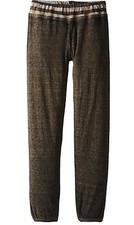 Dirtee Hollywood Big Girls' Mineral Wash Gym Pants, Black/Oatmeal, M.