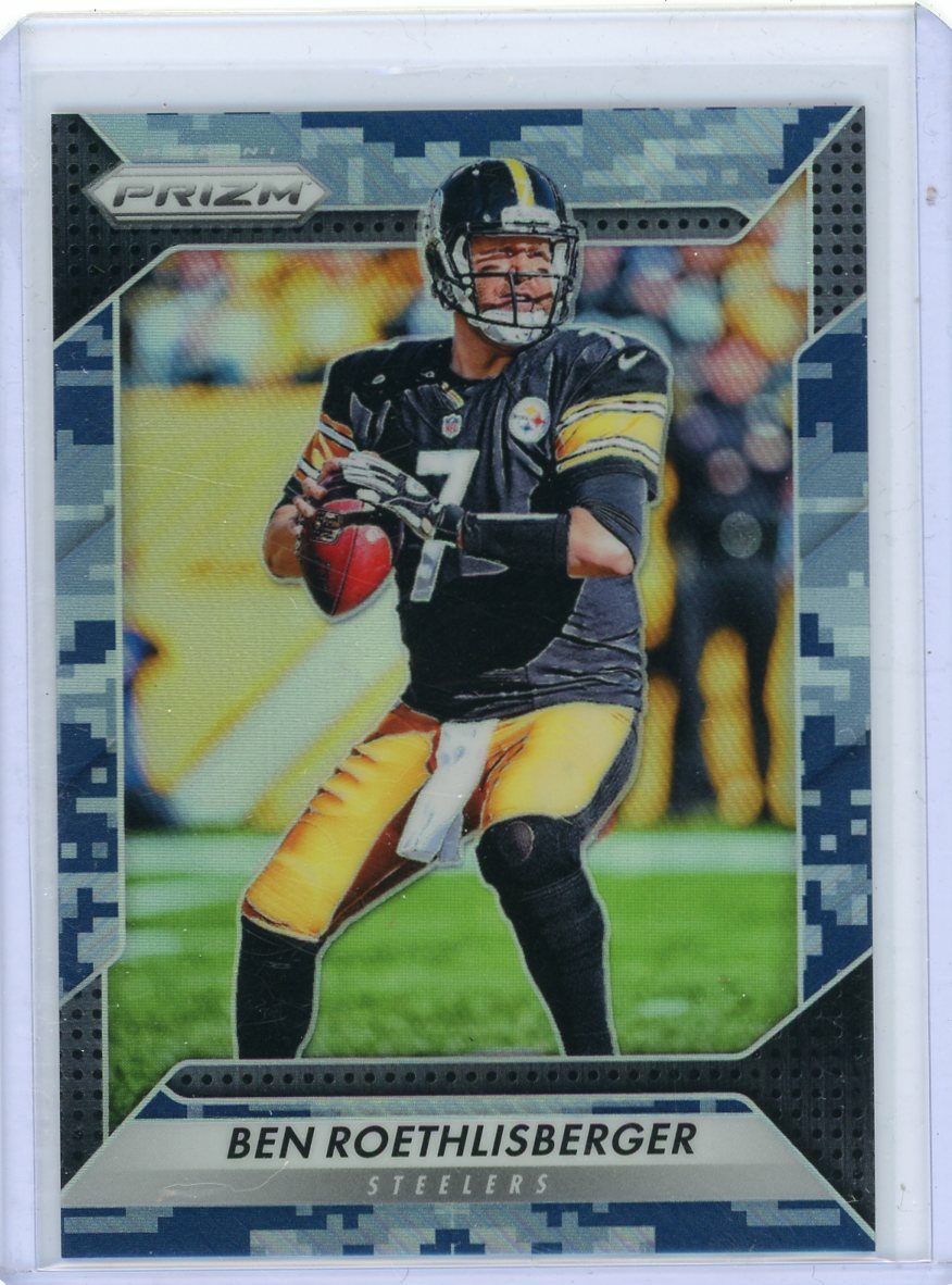 2016 Panini Prizm Football Camo Prizm #178 Ben Roethlisberger #20/25