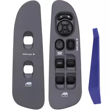 Window Control Switch +Gray Bezel 641-00653L for 02 - 09 Dodge Ram 1500-3500 3pc