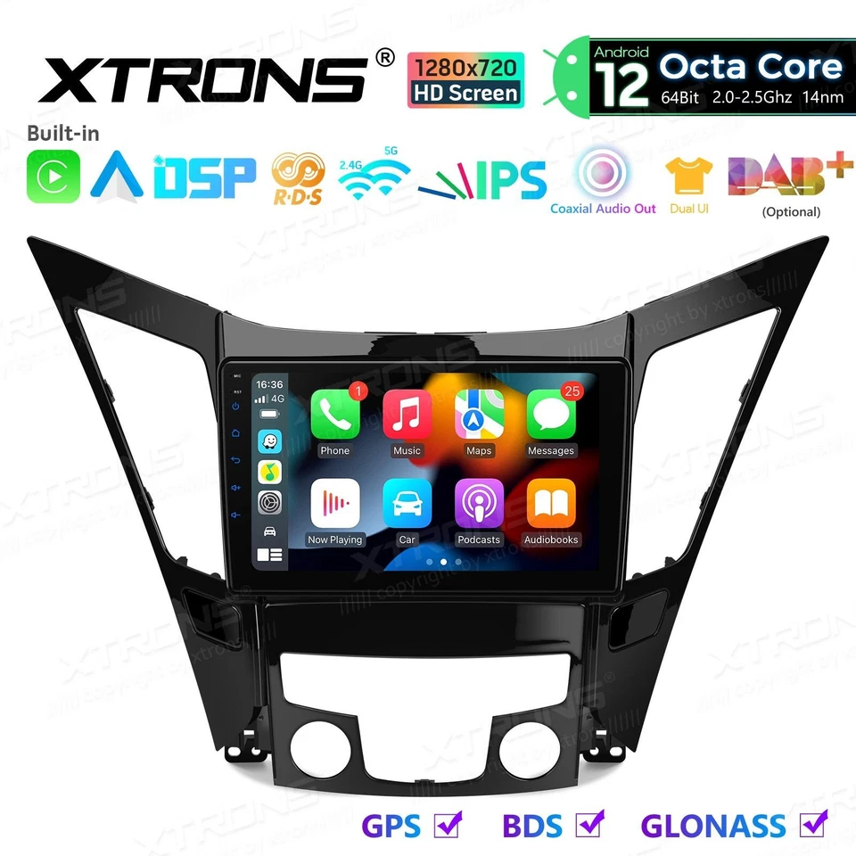 AUTORADIO ANDROID 12 HYUNDAI SONATA I45 STEREO AUTO 9" POLLICI COMANDI VOLANTE - Immagine 4 di 4