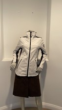 Coldsmoke Women's Zip Up Jacket White / Black Size L