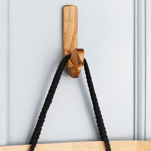 3 Paquete Madera Lindo Pájaro Decorativo Adhesivo Ganchos de Pared para Colgante - Imagen 6 de 7