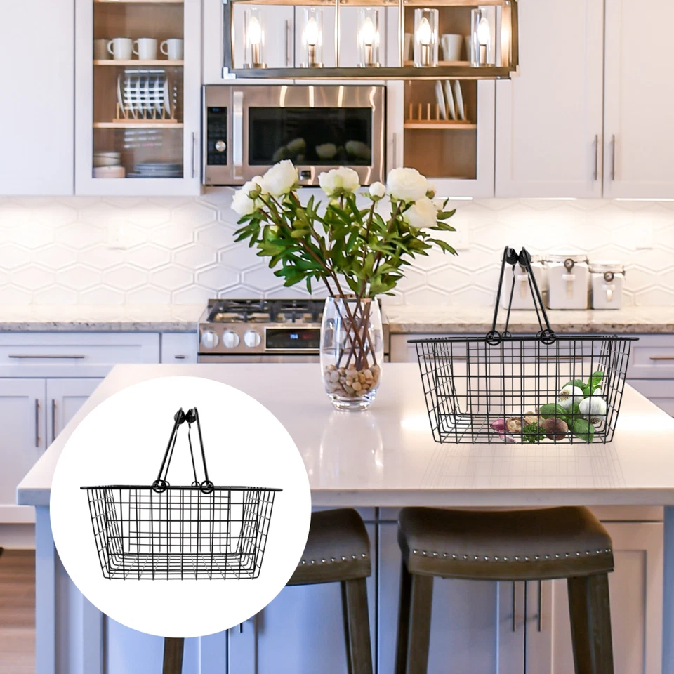 di scarico portatile in metallo per lavaggio verdure da cucina, 1 pezzo (nero) - Immagine 4 di 4