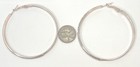 Rose Gold Tone Rhinestone Hoop Earrings 13.9g — photo 3