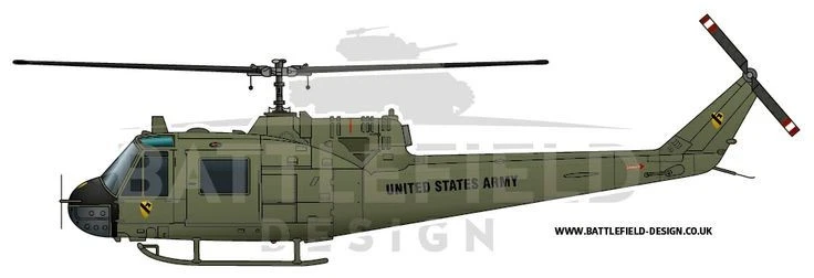 Decal 109 Bell UH-1B US Army Flying Cavalry 14040 - Bild 2 von 3