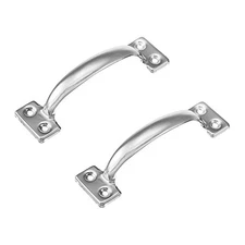 V171 6-1/2" Gate Handle, Screen Door Handle in Stainless 2 Pack Stainless Steel