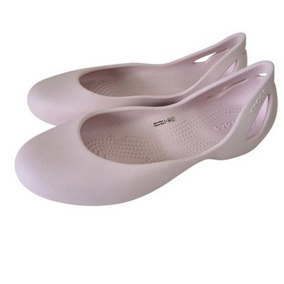 Crocs Soft Pink Kadee Ballet Flat Loafer Shoes Size