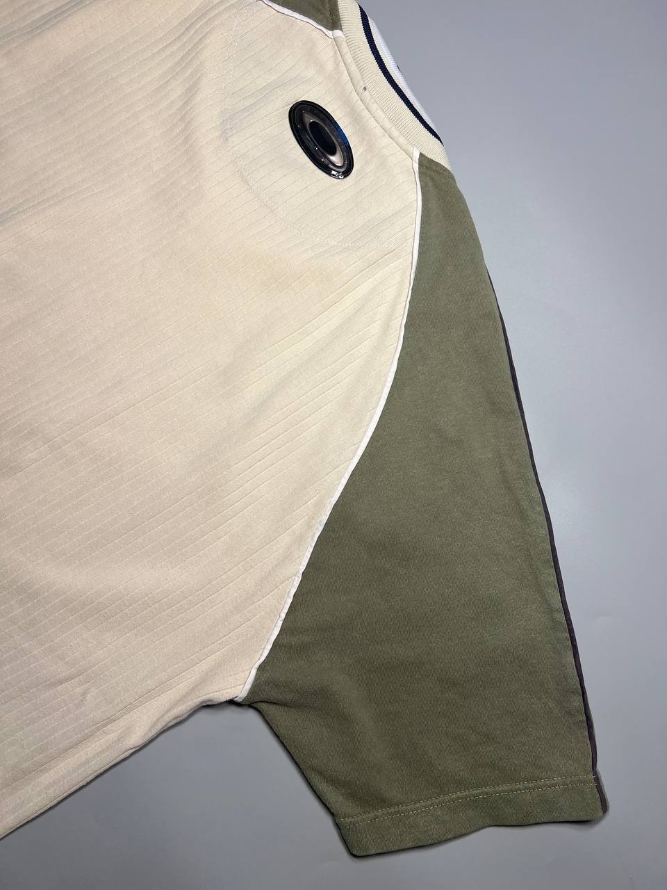 RARE Oakley Software Icon T Shirt Vintage Y2K 90s Surfer Tan Embroidered Logo L image 10