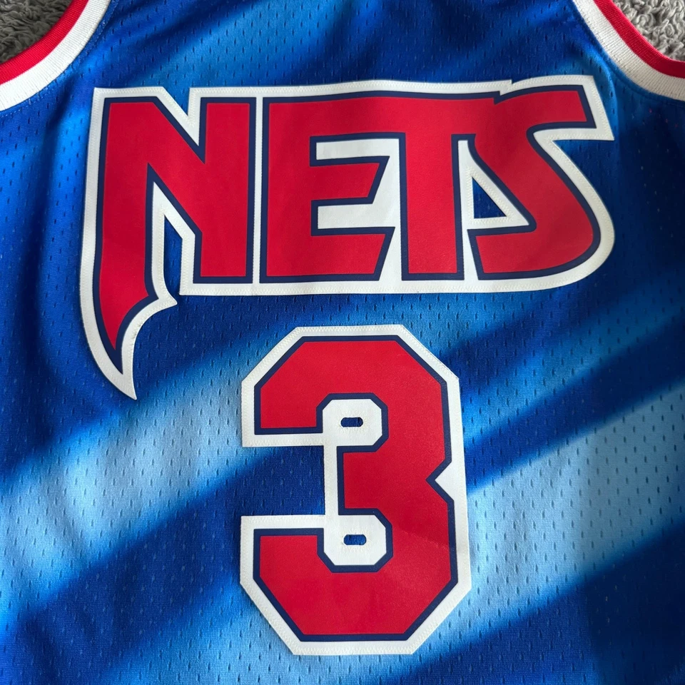 Authentic Mitchell & Ness NBA New Jersey Nets Drazen Petrovic 90-91 Jersey Sz S - Image 3 of 4