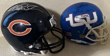 Richard Dent signed Chicago Bears & Tennessee State mini helmets JSA & Schwartz