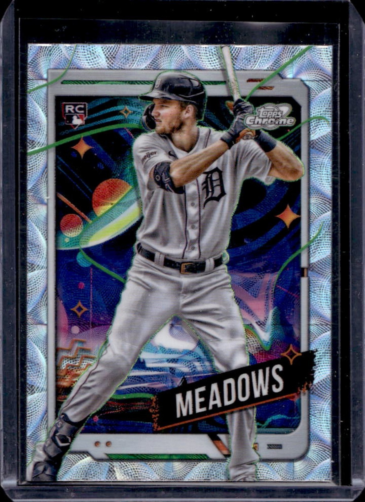 2024 Topps Cosmic Chrome Parker Meadows RC Nucleus Refractor #127 Tigers