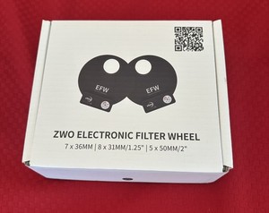 ZWO 5 Position Electronic Filter Wheel  - 7x36mm/8x31mm/1.25/5x50m/2" - Partial
