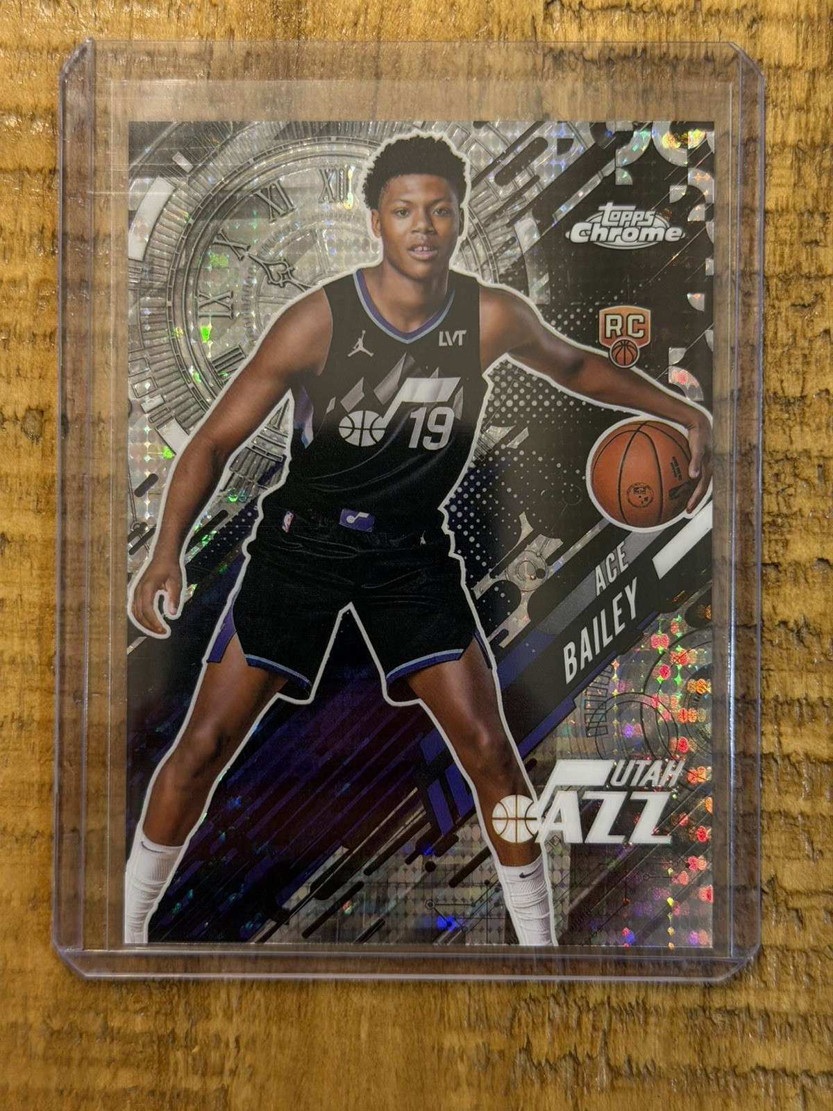 2025-26 Topps Chrome Ace Bailey Go Time pulsar Refractor Rookie Utah Jazz