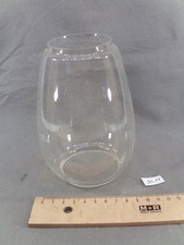 Verre de lampe tempête en verre,  H: 14,2 cm lampe à pétrole (DL11)