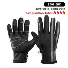 ROCKBROS Winter Gloves Waterproof Warm Touch Screen Snow Ski Bicycle Bike Gloves