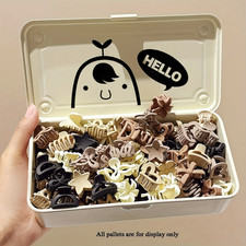 Beige Mixed Pack Small Clips, Cute Girl Accessories - Perfect for Daily Use