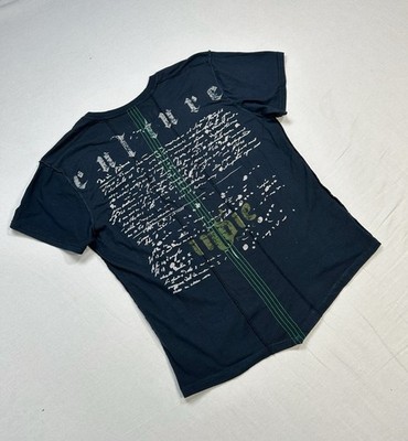 Vintage Affliction Style Y2K Designer Band Tee Sz M Indie Peace DEADSTOCK RARE
