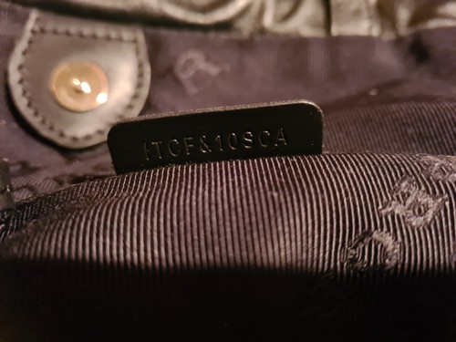 Genuine Burberry Crush Zebra Print Calf Hair Black White Gold Tote Bag Handbag - Picture 13 of 13