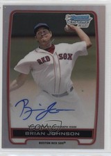 2012 Bowman Draft Chrome Picks Refractor Brian Johnson #BCA-BJ Auto z7w