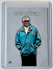 Don Shula Limited Edition Artist Signed "Miami Dolphins" Trading Card 2/10