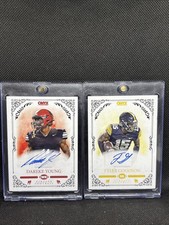 2022 Onyx 2 Card Bundle.  Both Cards Autographed.  Dareke Young.  Tyler Goodson 