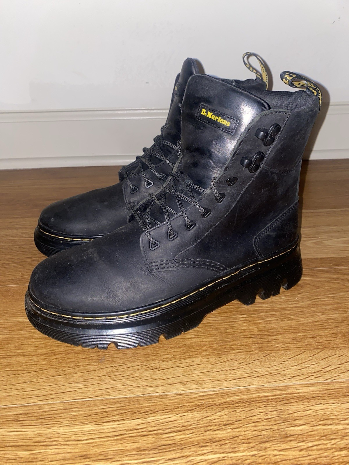 Dr Martens Tarik Wyoming Leather Utility Boots - Black - Women's 10 / Men's 9 image 3