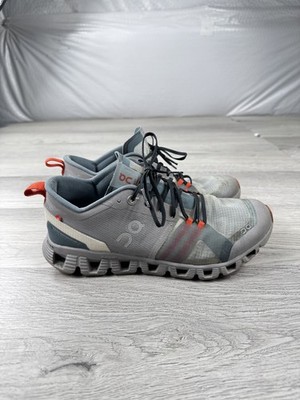 On Running Cloud X Shift Shoes Women Size 7 Gray Orange Comfort Low Sneakers