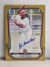 2026 Bowman Chrome 1st Kenly Hunter Auto CPA-KH True Gold /50 StL Cardinals