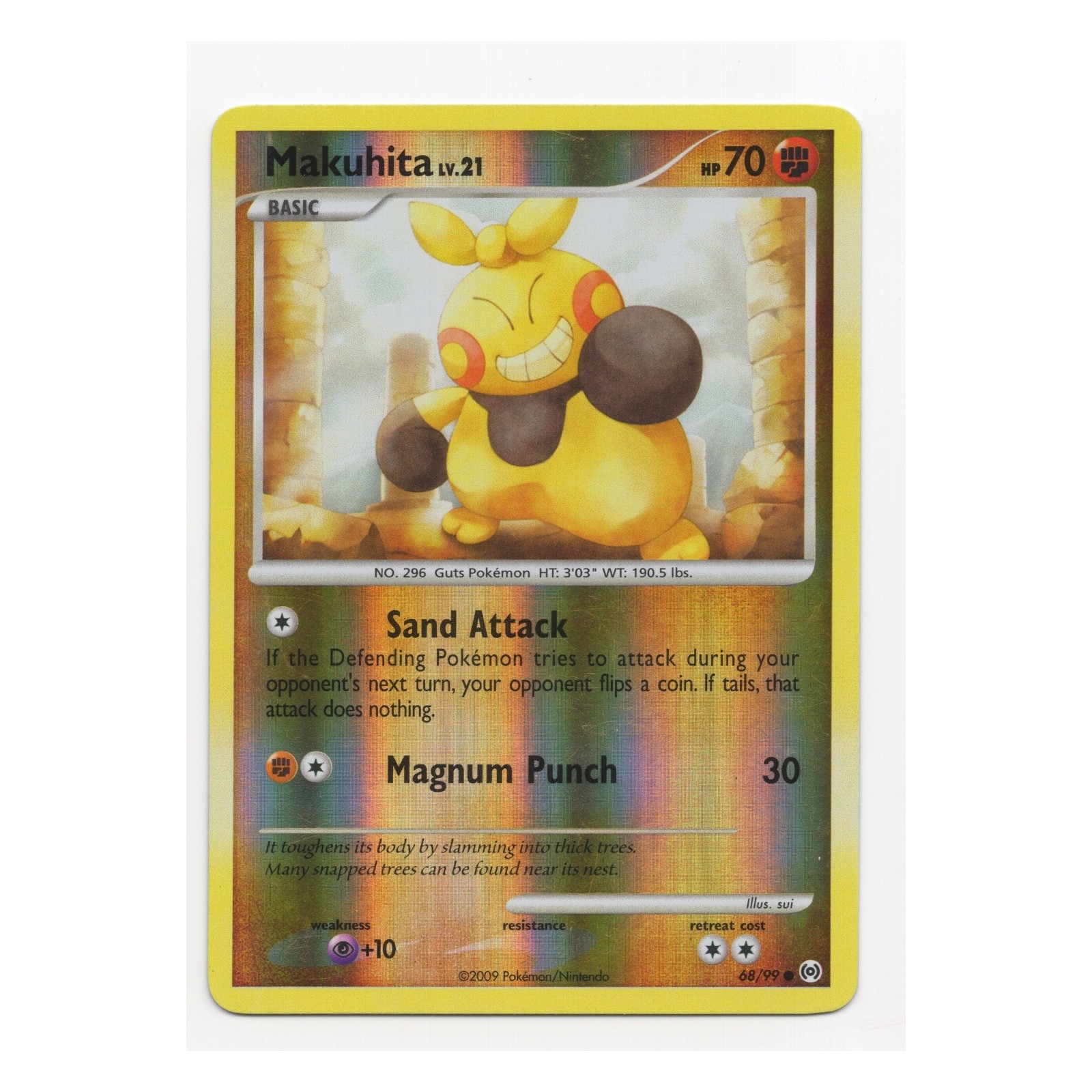 Pokemon TCG Makuhita LV 21 Reverse Holo 68/99