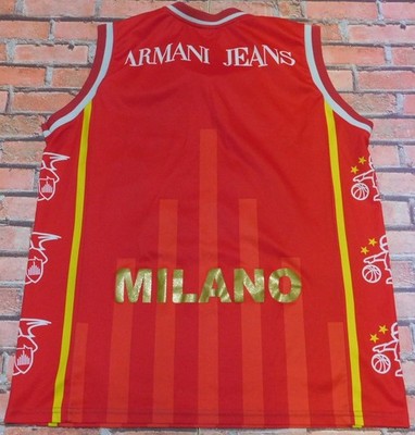Milano Armani Jeans Olimpia Maglia Armani Basket Maglia Canotta