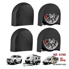Tire Covers 4 Pack, Tire Diameters 27"-29" Black