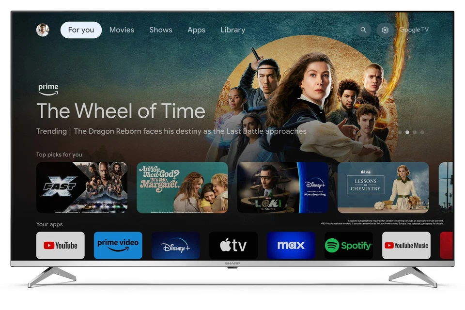 55GP6260E TV 139,7 cm (55") 4K Ultra HD Smart TV Wi-Fi Nero, Argento - Immagine 2 di 4