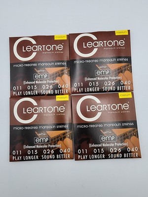NOS Cleartone Strings Mandolin Phosphor Bronze 11-40 7511 Lot Of 4 *Read Desc.