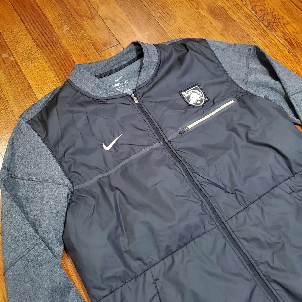 Army West Point Black Knights Jacket Mens Medium Black NCAA Football Nike Shield - Image 2 of 4