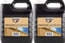 Bartoline Creocote Oil Based Timber Treatment Creocote Light Brown 4L X2