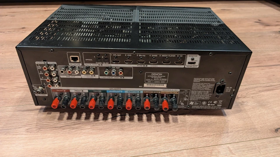 Denon AVR-X2000 7.1 AV-Receiver 4k Dolby - Bild 2 von 2