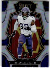 2022 Panini Select Brian Asamoah II Silver Prizm Rookie #165