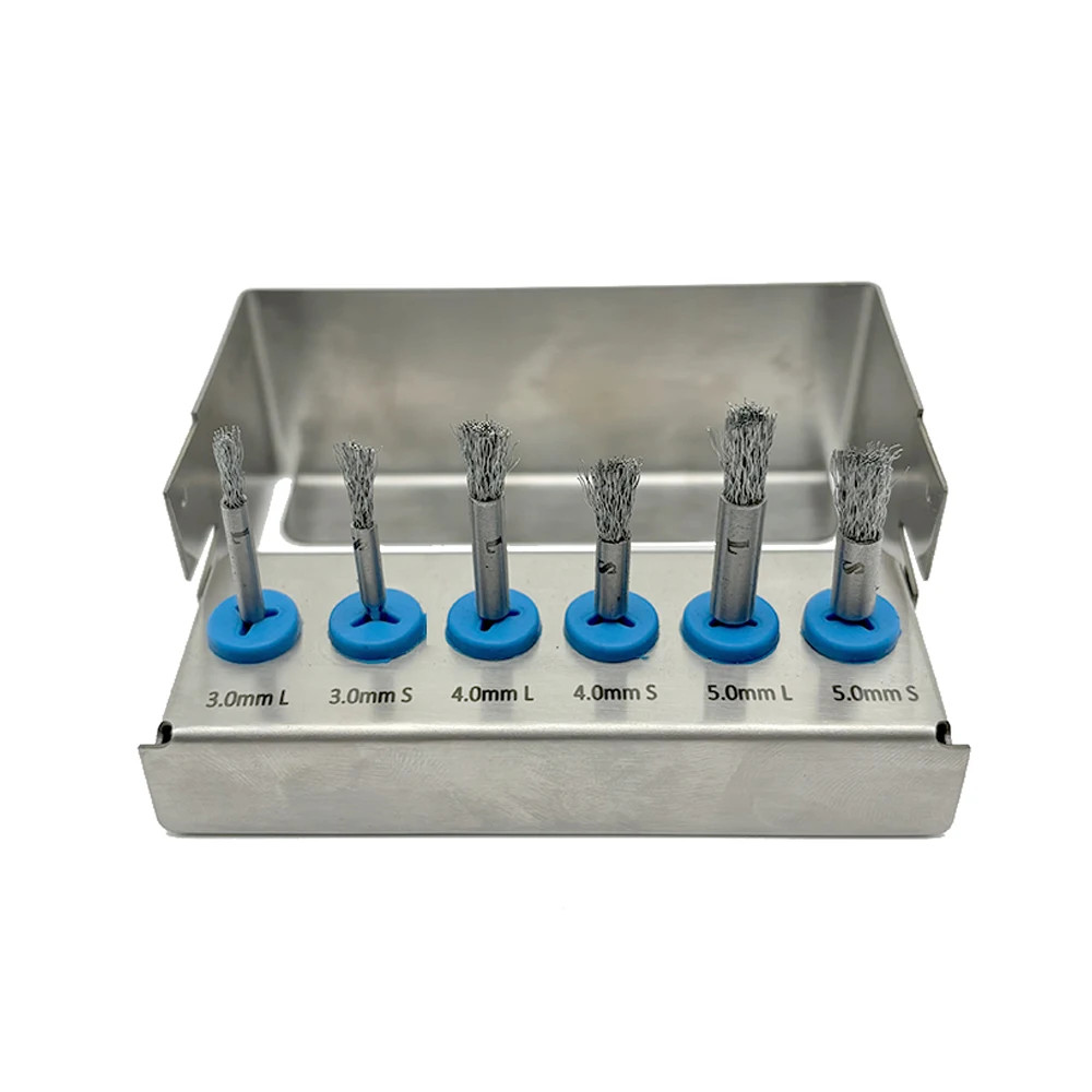 Dental Implant Threads Cleaning Brush Peri-Implantitis Prevention Tool for Titan